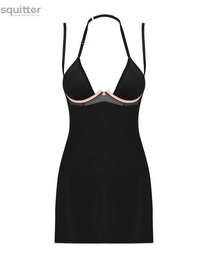 Obsessive Selinne chemise & thong M/L SO8671 - онлайн-сексшоп Сквитер