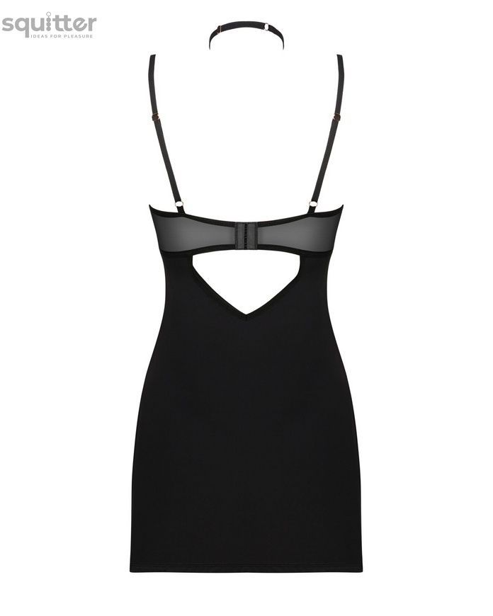 Obsessive Selinne chemise & thong M/L SO8671 - онлайн-сексшоп Сквитер