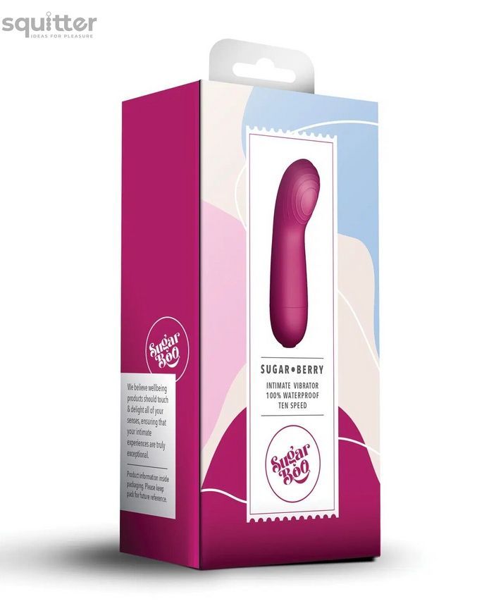 Мінівібратор SugarBoo Sugar Berry, підходить для клітора та точки G, робота від батарейок (у комплек SO7664 - онлайн-сексшоп Сквітер