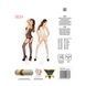 Бодістокінг Passion BS024 white, комбінезон, імітація панчох і пояса PBS024W,5 - інтернет-магазин інтимних товарів Squitter
