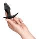 Анальна пробка Fun Factory BOOTIE FEM Black, у вигляді бутона, діаметр 2,9 см, тонкий обмежувач SX3692,5 - інтернет-магазин інтимних товарів Squitter