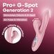 Вакуумний вібратор-кролик Satisfyer Pro+ G-Spot Generation 2 Pink SX4316,8 - інтернет-магазин інтимних товарів Squitter