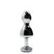 Металлическая анальна пробка Wooomy Lollypop Double Ball Metal Plug S, диаметр 2,8 см, длина 8,5 смSO7417,2 - интернет-магазин интимных товаров Squitter