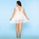 Сексуальний пеньюар JSY &laquo;Чуттєва Люсі&raquo; Plus Size, White, мереживо, дрібна сітка, стрінги SO8368,2 - інтернет-магазин інтимних товарів Squitter