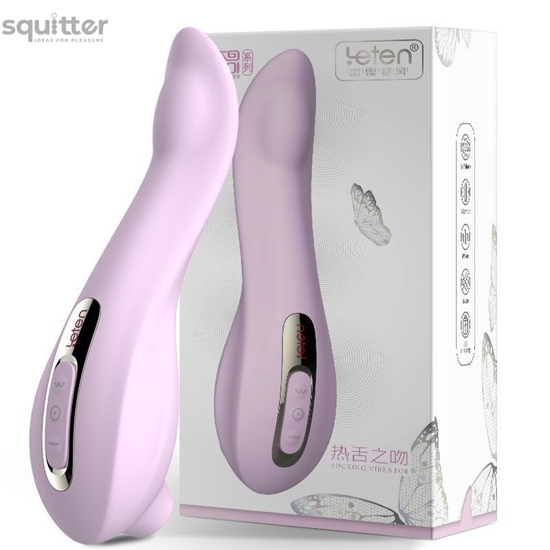 Вакуумный вибратор 3-в-1 Leten Sucking Vibrator (вакуум, вибрация, массажные движения язычка) SO3021 фото