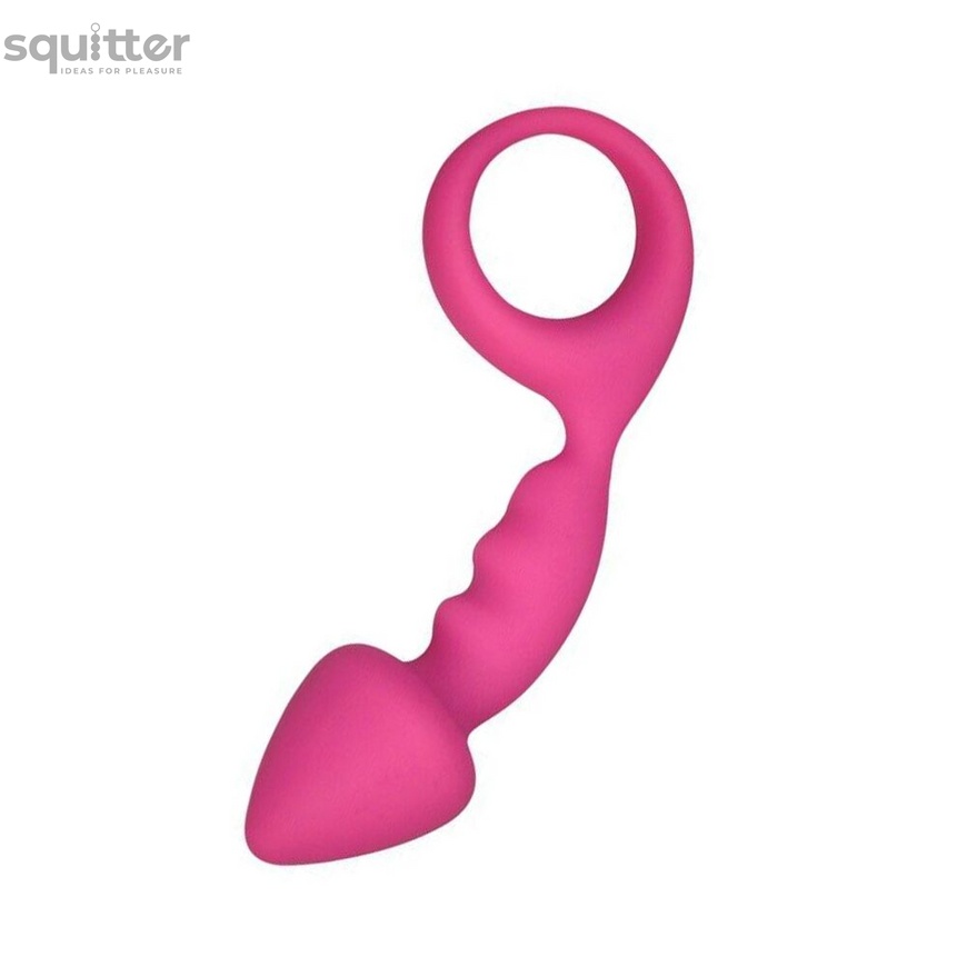 Анальна пробка Adrien Lastic Budy Pink із стимулюючою ніжкою, макс. діаметр 2,5 см AD20081 фото