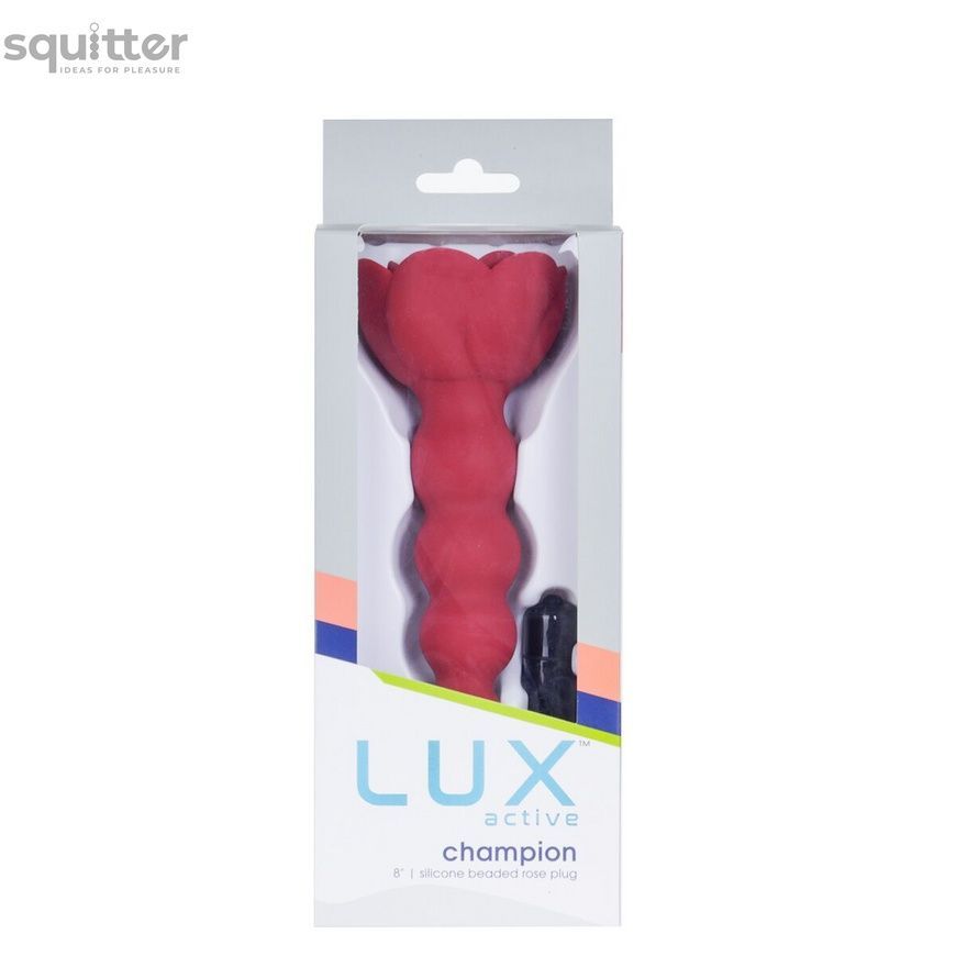 Анальний ланцюжок Lux Active с розой - Champion Rose SX3925 - онлайн-сексшоп Сквітер