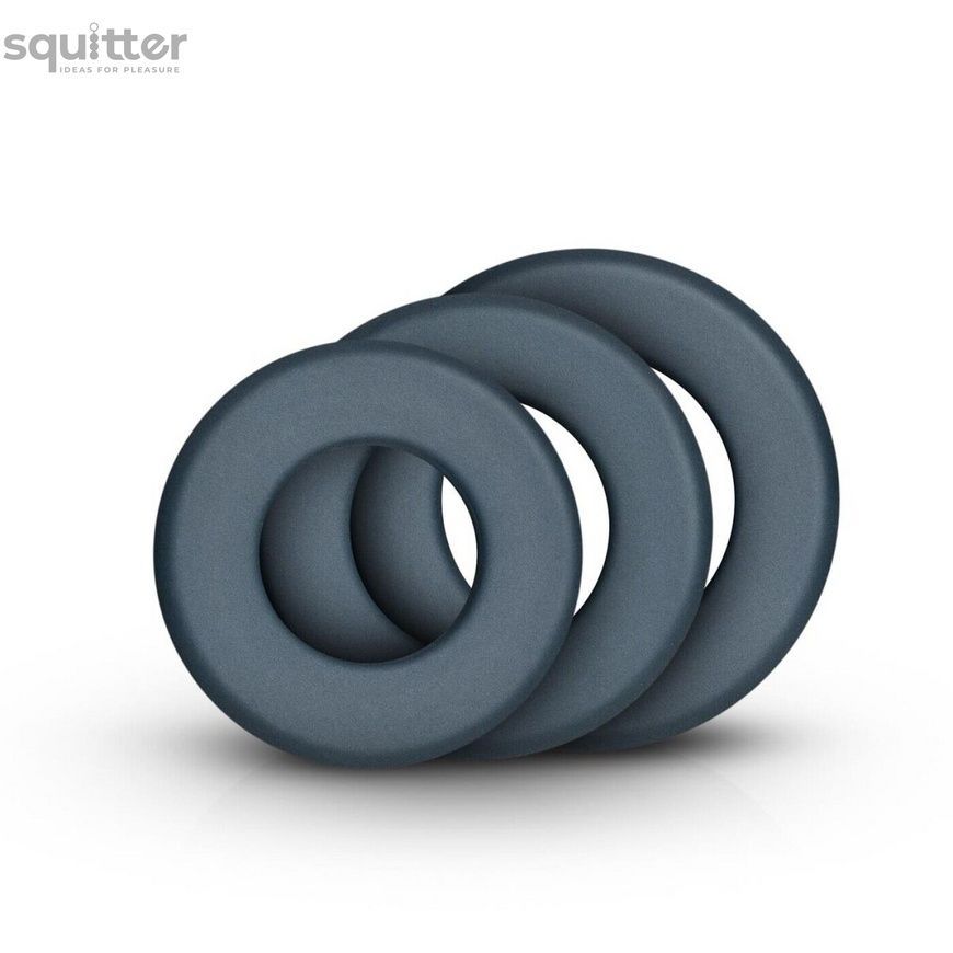Набір ерекційних кілець Boners 3-Piece Hefty Cock Ring Set, діаметр 3,2 см, 3,8 см та 4,5 см SO8872 - онлайн-сексшоп Сквітер