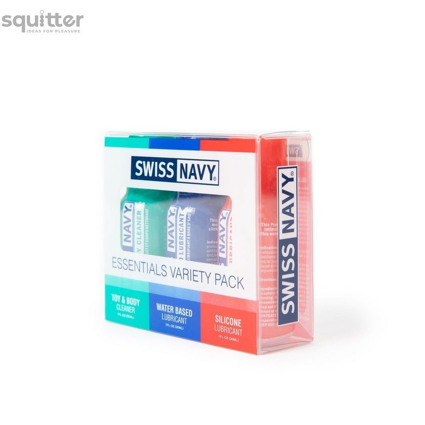 Набір Swiss Navy Essentials Variety Pack 3 х 30 мл SX1362 - онлайн-сексшоп Сквітер