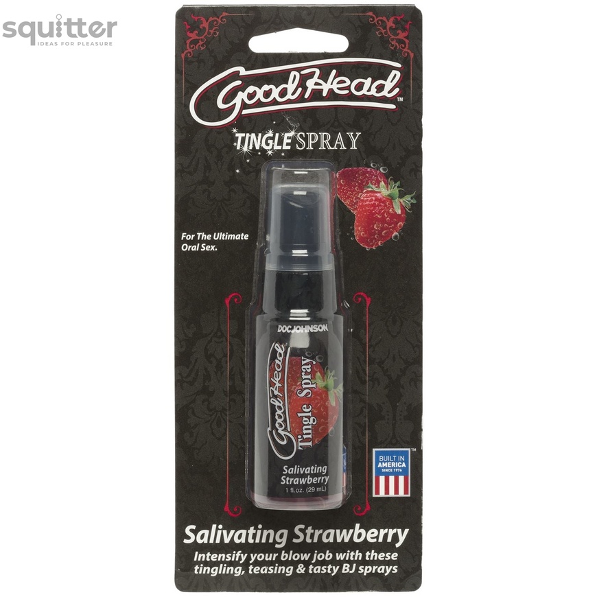 Спрей для мінету Doc Johnson GoodHead Tingle Spray - Strawberry (29 мл) із стимулюючим ефектом SO3492 фото