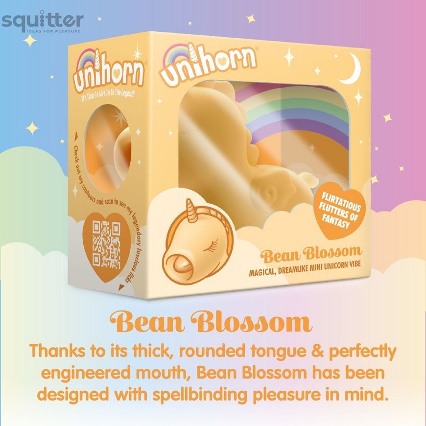 Вібратор-єдиноріжка Unihorn &ndash; Bean Blossom, пульсівний язичок SX2856 - онлайн-сексшоп Сквітер