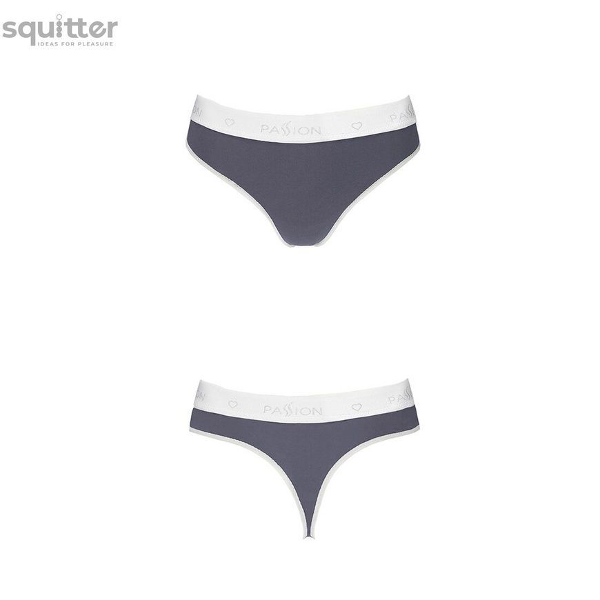 Спортивні трусики-стрінги Passion PS007 PANTIES XL, dark grey SO4250 - онлайн-сексшоп Сквітер