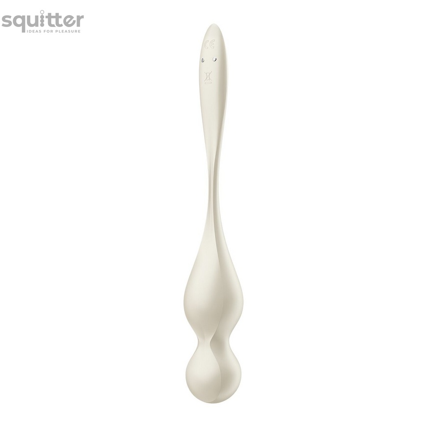 Вагінальні кульки з вібрацією Satisfyer Love Birds 1 Connect App White SX0569 фото