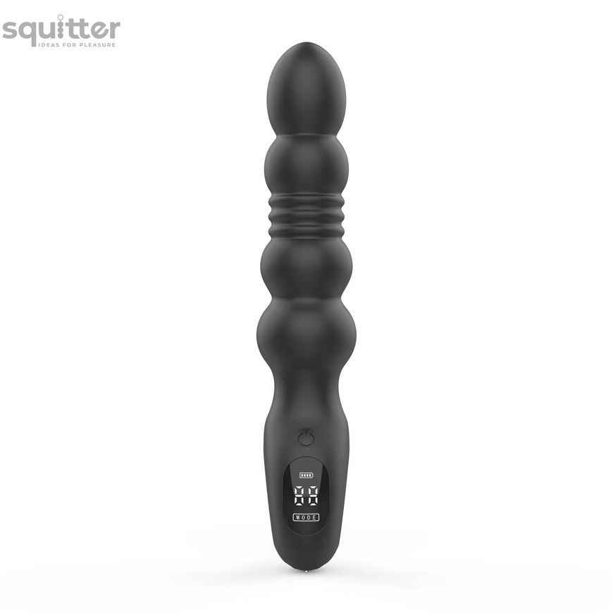 Анальний вібратор з пульсацією Loviss Thor Thrusting Anal Plug, 2 мотори SX3998 - онлайн-сексшоп Сквітер