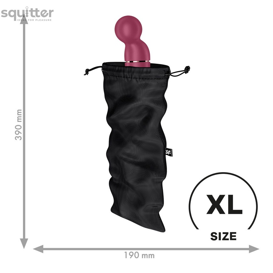 Мішечок для зберігання іграшок Satisfyer Treasure Bag XL Black SX0552 фото