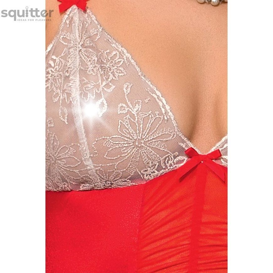 Боді LORAINE BODY red L/XL - Passion Exclusive PS22801 - онлайн-сексшоп Сквітер