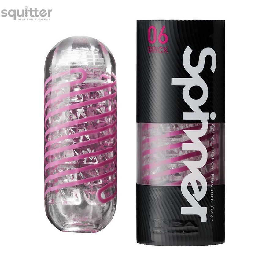 Мастурбатор Tenga Spinner 06 Brick з пружною стимулювальною спіраллю всередині SO4300 - онлайн-сексшоп Сквітер