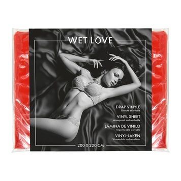 Простыня из винила Fetish Tentation Red 220x200, красная SO8287 - онлайн-сексшоп Сквитер