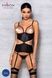 Корсет с открытой грудью Passion JANNIES CORSET XXL/XXXL black, стринги в набореSO8447,5 - интернет-магазин интимных товаров Squitter