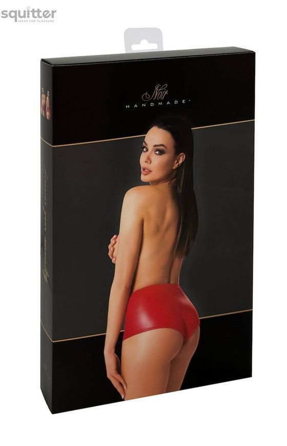 Шорти Noir Handmade F356 Red powerwetlook shorts - XXL SX2126 - онлайн-сексшоп Сквітер