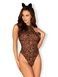 Еротичний костюм леопарда Obsessive Leocatia teddy XXL, боді, обруч з вушками SO7714,1 - інтернет-магазин інтимних товарів Squitter