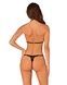 Полупрозрачный комплект Obsessive Celia Noir 2-pcs set M/L, бюстгальтер, стрингиSO7866,2 - интернет-магазин интимных товаров Squitter