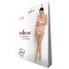 Бодистокинг-платье Passion BS089 white, мини, плетение в виде паутиныSO6387,6 - интернет-магазин интимных товаров Squitter