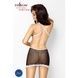 Прозрачная сорочка приталенная с чашечками NANNA CHEMISE black L/XL - Passion, трусикиEL13001,4 - интернет-магазин интимных товаров Squitter