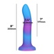 Фалоімітатор, що світиться у темряві, ADDICTION - Rave - 8" Glow in the Dark Dildo - Blue Purple SO6851 фото 4