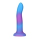 Фалоімітатор, що світиться у темряві, ADDICTION - Rave - 8" Glow in the Dark Dildo - Blue Purple SO6851 фото 1