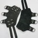 Поножи манжеты для подвеса за ноги Leg Cuffs For Suspension из натуральной кожи, цвет черный SO5182 фото 4