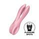 Кліторальний вібратор Satisfyer Threesome 1 Pink з трьома гнучкими пальчиками SO6985,1 - інтернет-магазин інтимних товарів Squitter