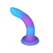 Фалоімітатор, що світиться у темряві, ADDICTION - Rave - 8" Glow in the Dark Dildo - Blue Purple SO6851 фото 2