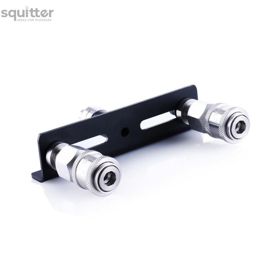 Двойной коннектор для секс-машин Hismith Quick Connector Adapter with Double Head, система KlicLok SO6219 фото