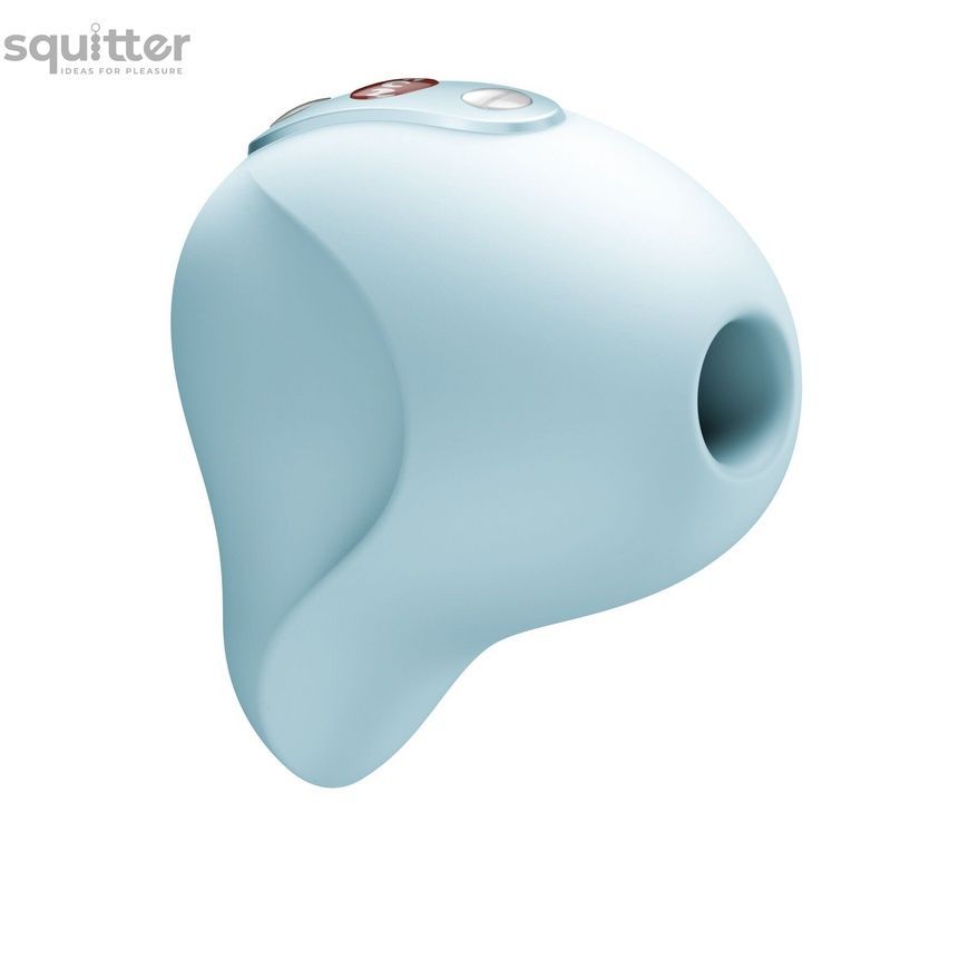 Вакуумний стимулятор Fun Factory Seduction Ice Blue, 11 режимів роботи, перезаряджуваний SX3301 - онлайн-сексшоп Сквітер