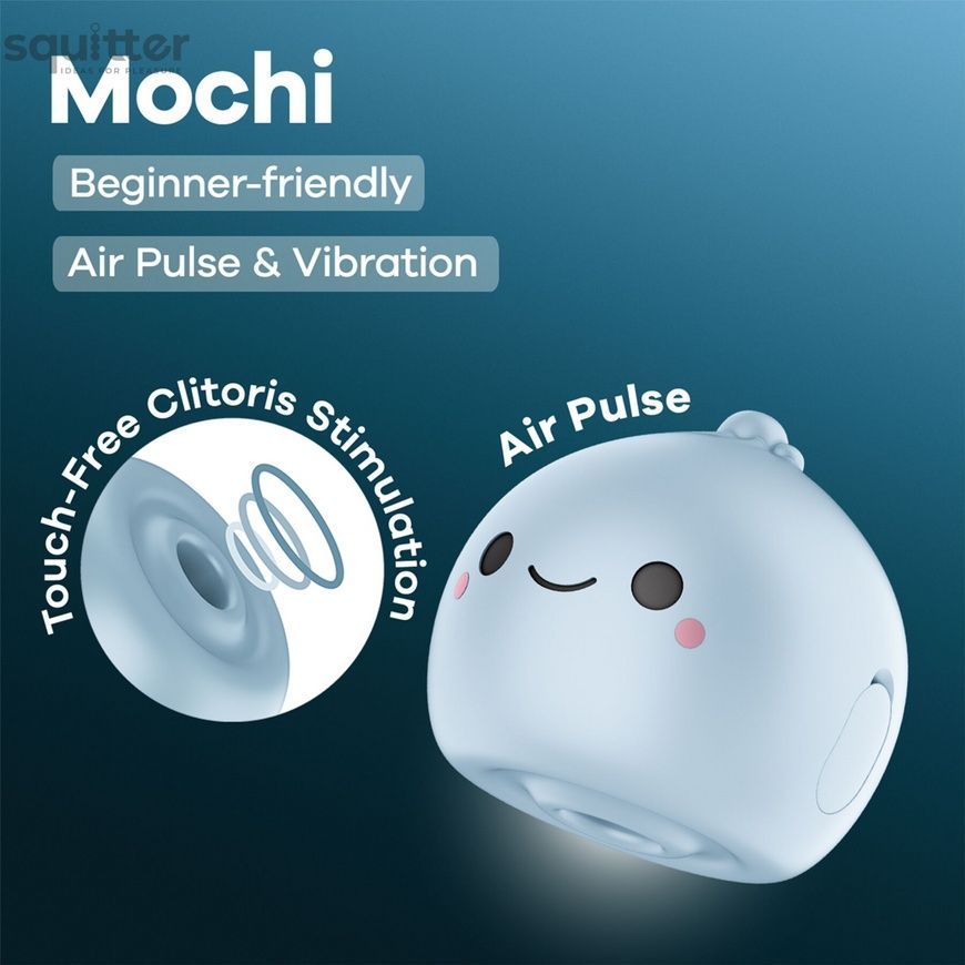 Вакуумний кліторальний стимулятор Satisfyer Mochi Frost Blue SX3543 - онлайн-сексшоп Сквітер