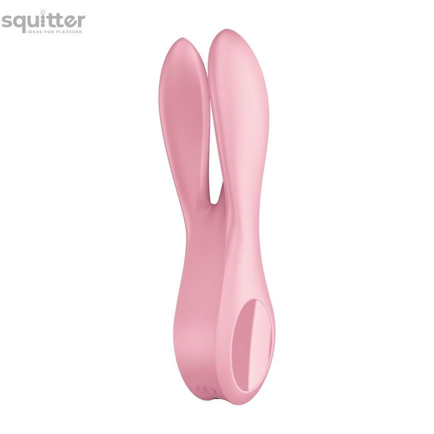 Кліторальний вібратор Satisfyer Threesome 1 Pink з трьома гнучкими пальчиками SO6985 - онлайн-сексшоп Сквітер