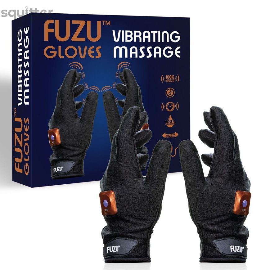 Віброрукавички (пара) FUZU Gloves Vibrating Massage Two Hands, 11 режимів SX2740 - онлайн-сексшоп Сквітер