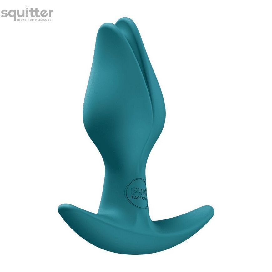 Анальна пробка Fun Factory BOOTIE FEM Bottle Green, у вигляді бутона, діаметр 2,9 см, тонкий обмежувач SX3693 - онлайн-сексшоп Сквітер
