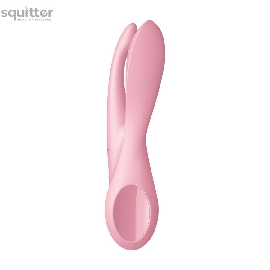 Кліторальний вібратор Satisfyer Threesome 1 Pink з трьома гнучкими пальчиками SO6985 - онлайн-сексшоп Сквітер