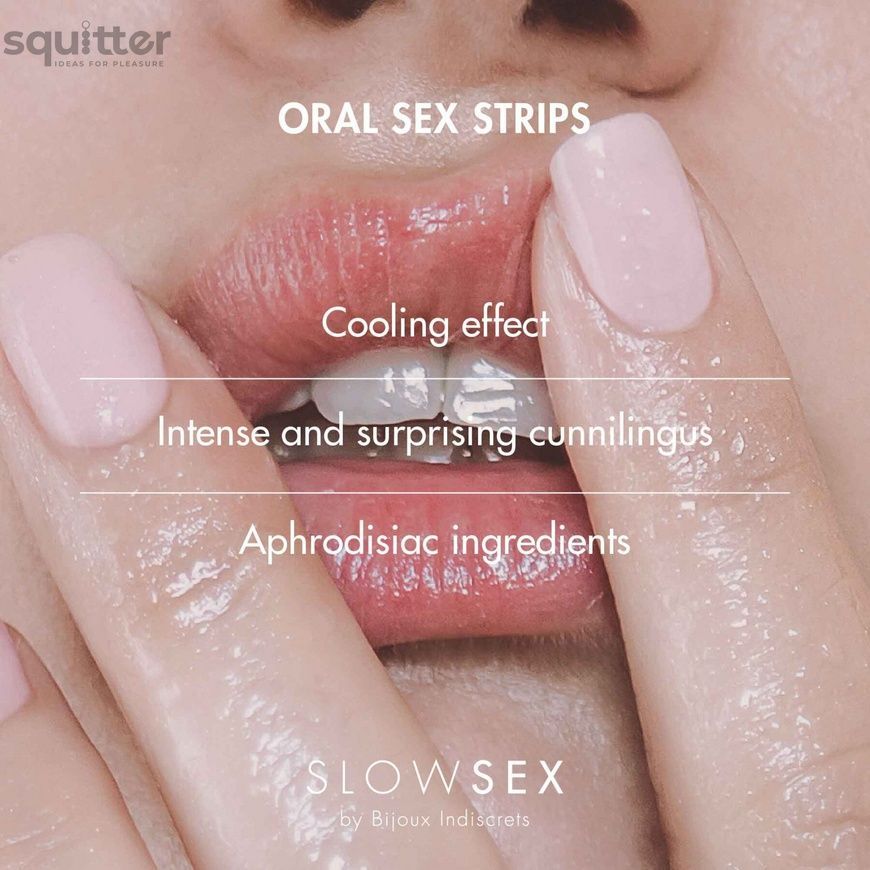 Смужки для орального сексу Bijoux Indiscrets Slow Sex Oral sex strips SO5909 - онлайн-сексшоп Сквітер