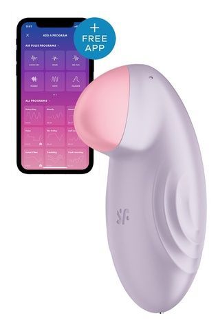 Смарт-вібратор для клітора Satisfyer Tropical Tip Light Lilac SO7141 - онлайн-сексшоп Сквітер