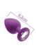 Анальная пробка с кристаллом MAI Attraction Toys №48 Purple, длина 8,2см, диаметр 3,5смSO4626,1 - интернет-магазин интимных товаров Squitter
