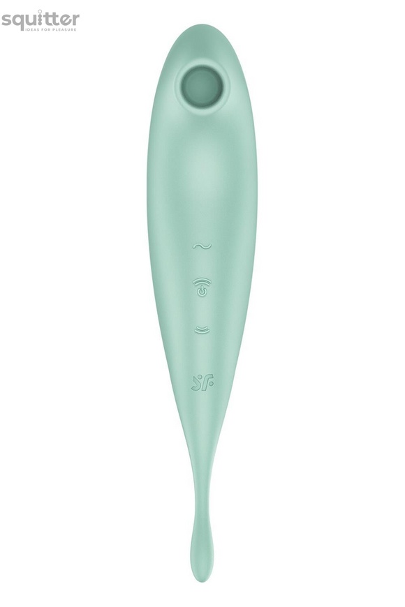 Вакуумний вібратор Satisfyer Twirling Pro+ Mint SO6716 фото