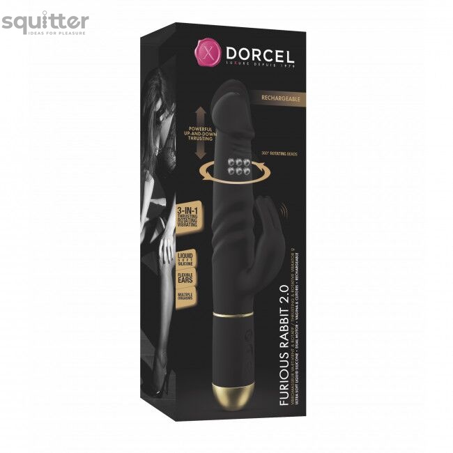 Вибратор Dorcel Furious Rabbit 2.0 с возвратно-поступательными движениями головки, перезаряжаемый SO4876 фото