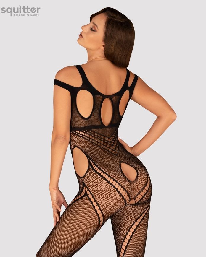 Бодистокинг Obsessive Bodystocking G322 S/M/L, фантасмагорически-силуэтный крой SO7242 - онлайн-сексшоп Сквитер