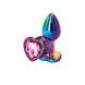 Анальна пробка NS Novelties Rear Assets - Multicolor Heart - Small - Pink SX4365,1 - інтернет-магазин інтимних товарів Squitter