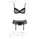 Сексуальний комплект з поясом для панчіх Passion LOVELIA SET XXL/XXXL, black SO4779,7 - інтернет-магазин інтимних товарів Squitter