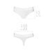 Трусики-бразилиана из хлопка Passion PS005 PANTIES white, size SSO4225,6 - интернет-магазин интимных товаров Squitter