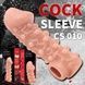 Насадка на член Kokos Cock Sleeve CS 010 L SX1470,8 - інтернет-магазин інтимних товарів Squitter